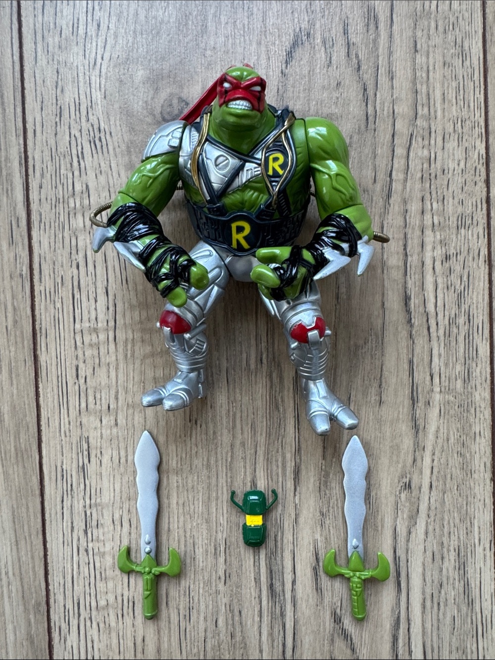 Vintage TMNT Jim Lee Raphael Action Figure 1995 Complete Collectible Toy